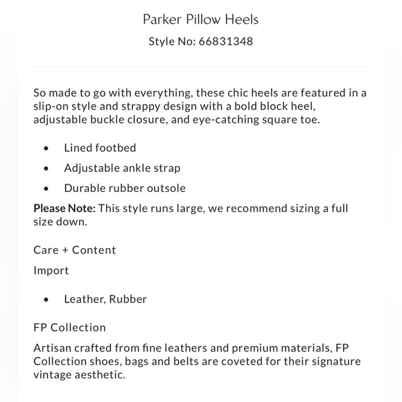 Free People Parker Pillow Heels *BRAND NEW* - Picture 7 of 7